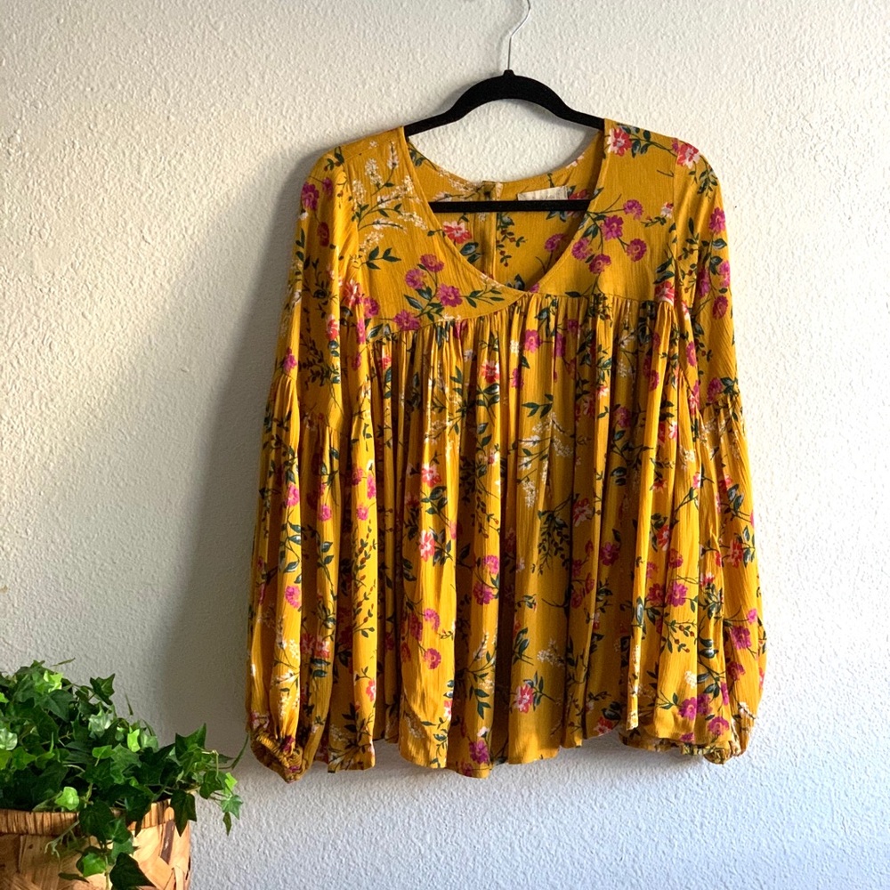 Altard state  boho saffron blouse